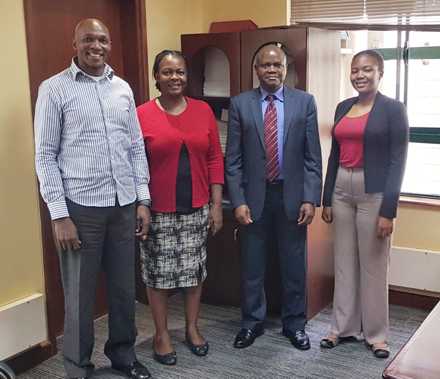 Agri Innovation Hub Chairman Mr. Onduru, CEo Hazel Awino and Agricultural Food Authority (AFA) Director General Mr. Calistus Efuko at their Officer in Nairobi